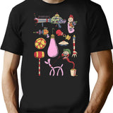 Scary Clown Things Funny T-Shirt for Men & Women, T-Shirts Graphic Tee - Black