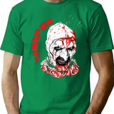 Scary Clown (2) T-Shirt for Men & Women, T-Shirts Graphic Tee - Green