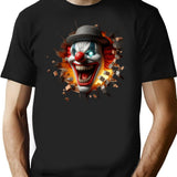 Scary Clown (3) T-Shirt for Men & Women, T-Shirts Graphic Tee - Black