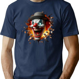 Scary Clown (3) T-Shirt for Men & Women, T-Shirts Graphic Tee - Navy