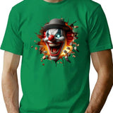Scary Clown (3) T-Shirt for Men & Women, T-Shirts Graphic Tee - Green