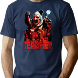 Scary Clown T-Shirt for Men & Women, T-Shirts Graphic Tee - Navy
