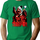 Scary Clown T-Shirt for Men & Women, T-Shirts Graphic Tee - Green