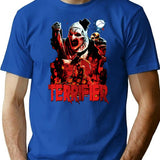 Scary Clown T-Shirt for Men & Women, T-Shirts Graphic Tee - Blue