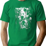 Scary Movie Black Clown T-Shirt for Men & Women, T-Shirts Graphic Tee - Green