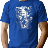 Scary Movie Black Clown T-Shirt for Men & Women, T-Shirts Graphic Tee - Blue