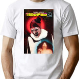 Scary Terrifier 2 Movie Film T-Shirt for Men & Women, T-Shirts Graphic Tee - White