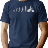 Scooter T-Shirt for Men & Women, T-Shirts Graphic Tee - Navy