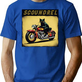 Scoundrel T-Shirt for Men & Women, T-Shirts Graphic Tee - Blue