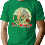 Sea Monkeys (For Black Shirts) T-Shirt for Men & Women, T-Shirts Graphic Tee - Green