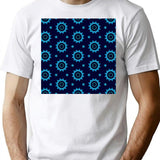 Seamless Pattern With Flowers.Floral Design Ornament Texture Decoration T-Shirt for Men & Women, T-Shirts Graphic Tee - White