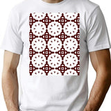 Seamless Pattern.Pattern Vector Symbol Seamless T-Shirt for Men & Women, T-Shirts Graphic Tee - White