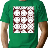 Seamless Pattern.Pattern Vector Symbol Seamless T-Shirt for Men & Women, T-Shirts Graphic Tee - Green