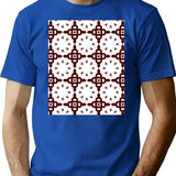 Seamless Pattern.Pattern Vector Symbol Seamless T-Shirt for Men & Women, T-Shirts Graphic Tee - Blue