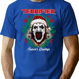 Season'S Greetings T-Shirt for Men & Women, T-Shirts Graphic Tee - Blue