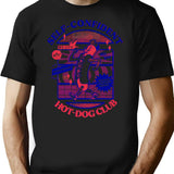 Self-Confident Hot-Dog Club T-Shirt for Men & Women, T-Shirts Graphic Tee - Black