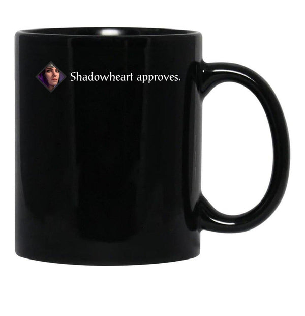 Shadowheart Approves Black Coffee Mug, Gift Coffee Mug - Black