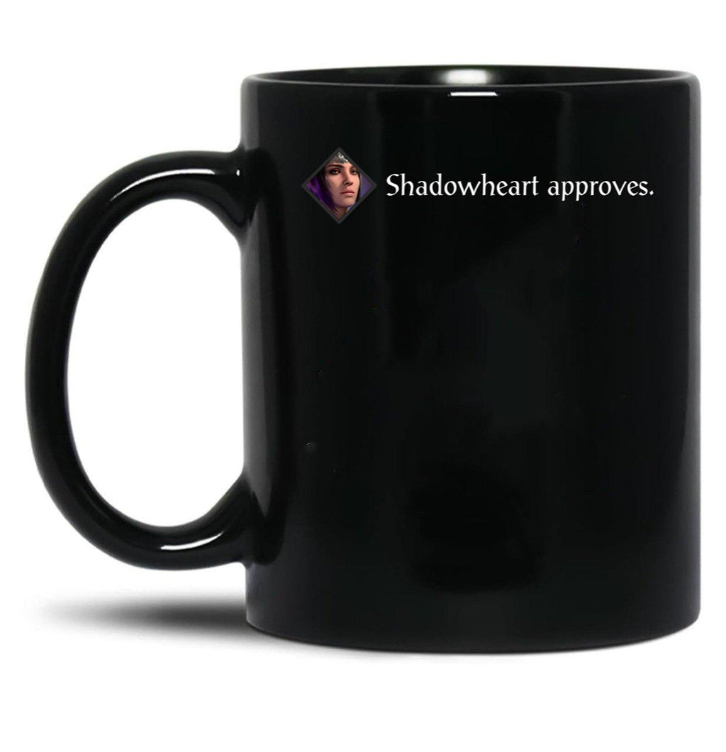 Shadowheart Approves Black Coffee Mug, Gift Coffee Mug