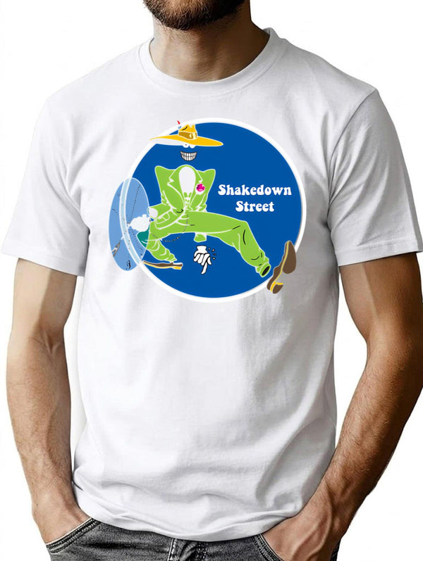 Shakedown Street T-Shirt for Men & Women, T-Shirts Graphic Tee - White