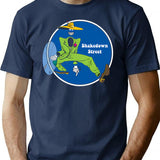 Shakedown Street T-Shirt for Men & Women, T-Shirts Graphic Tee - Navy