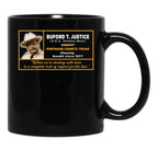 Sheriff Buford T Justice Black Coffee Mug, Gift Coffee Mug - Black