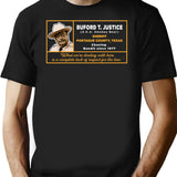 Sheriff Buford T Justice Premium Heavyweight Cotton T-Shirt - Black