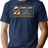 Sheriff Buford T Justice Premium Heavyweight Cotton T-Shirt - Navy