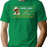 Sheriff Buford T Justice Premium Heavyweight Cotton T-Shirt - Green