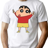 Shin Chan For President T-Shirt for Men & Women, T-Shirts Graphic Tee - White