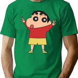 Shin Chan For President T-Shirt for Men & Women, T-Shirts Graphic Tee - Green