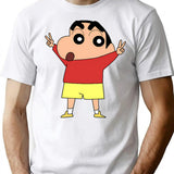 Shin Chan Ok T-Shirt for Men & Women, T-Shirts Graphic Tee - White