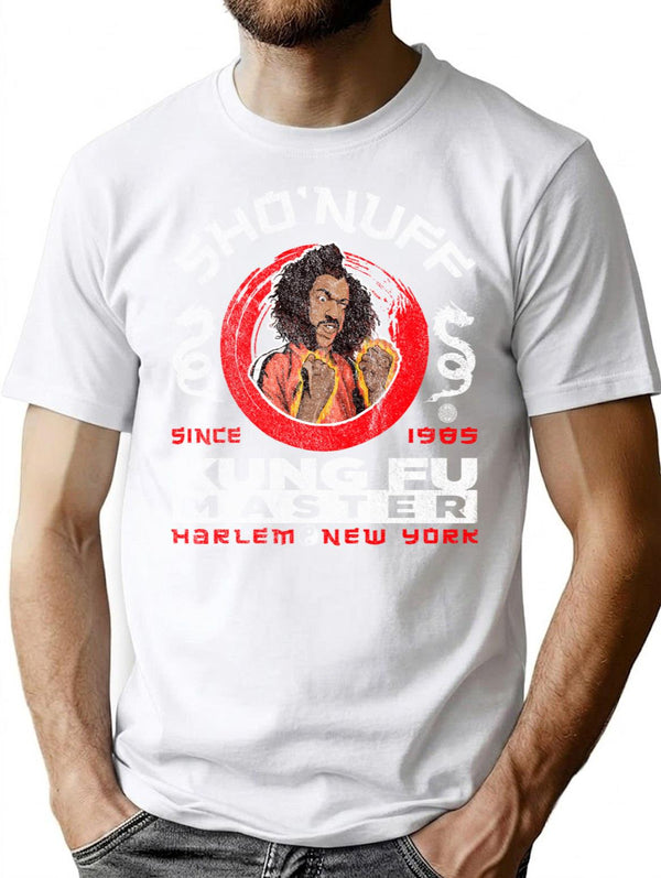 Sho Nuff Kung Fu Master Premium Heavyweight Cotton T-Shirt - White