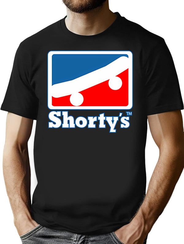 Shorty'S Vintage Logo T-Shirt for Men & Women, T-Shirts Graphic Tee - Black