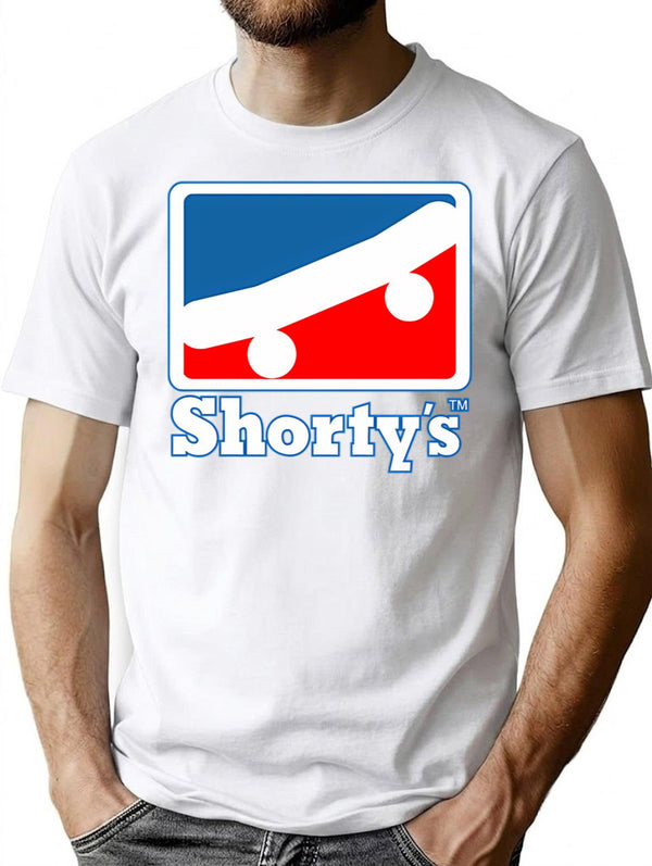 Shorty'S Vintage Logo T-Shirt for Men & Women, T-Shirts Graphic Tee - White