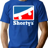 Shorty'S Vintage Logo T-Shirt for Men & Women, T-Shirts Graphic Tee - Blue