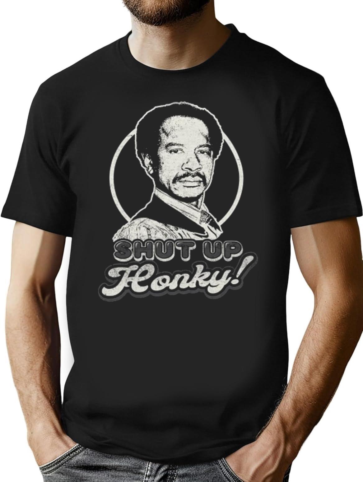 Shut Up Honky Premium Heavyweight Cotton T-Shirt - Black