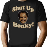 Shut Up Honky Worn Premium Heavyweight Cotton T-Shirt - Black