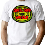 Sick Sad World T-Shirt for Men & Women, T-Shirts Graphic Tee - White