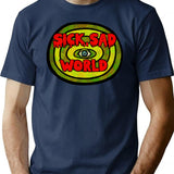 Sick Sad World T-Shirt for Men & Women, T-Shirts Graphic Tee - Navy
