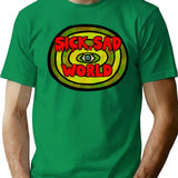 Sick Sad World T-Shirt for Men & Women, T-Shirts Graphic Tee - Green