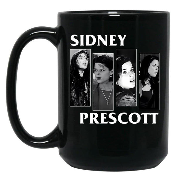 Sidney-Prescott-Horror-Punk-Scream Classic Coffee Mug Black Coffee Mug, Gift Coffee Mug - Black