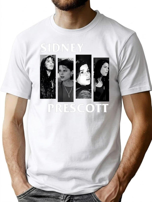 Sidney-Prescott-Horror-Punk-Scream Classic Premium Heavyweight Cotton T-Shirt - White