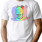 Signature 3D Art The Clown From Terrifier T-Shirt for Men & Women, T-Shirts Graphic Tee - White