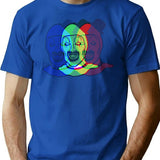 Signature 3D Art The Clown From Terrifier T-Shirt for Men & Women, T-Shirts Graphic Tee - Blue