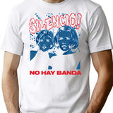 Silencio T-Shirt for Men & Women, T-Shirts Graphic Tee - White