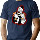 Silent Clown T-Shirt for Men & Women, T-Shirts Graphic Tee - Navy