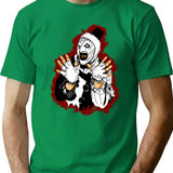 Silent Clown T-Shirt for Men & Women, T-Shirts Graphic Tee - Green