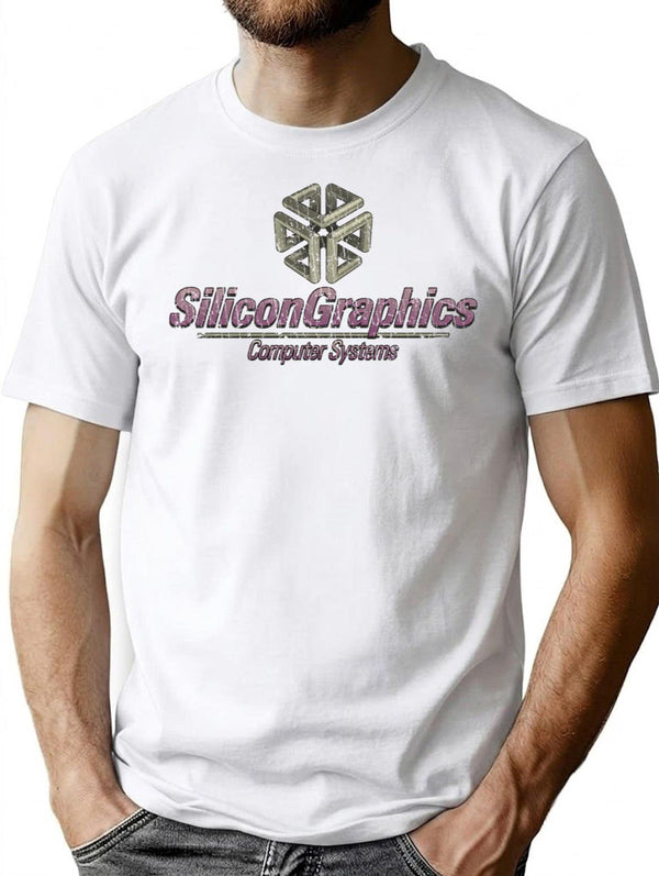 Silicon Graphics Computer Systems 1981 T-Shirt for Men & Women, T-Shirts Graphic Tee - White
