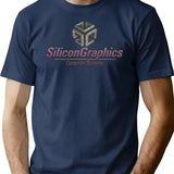Silicon Graphics Computer Systems 1981 T-Shirt for Men & Women, T-Shirts Graphic Tee - Navy