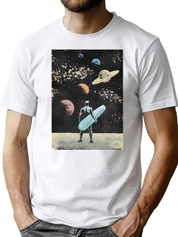 Silver Surfer T-Shirt for Men & Women, T-Shirts Graphic Tee - White